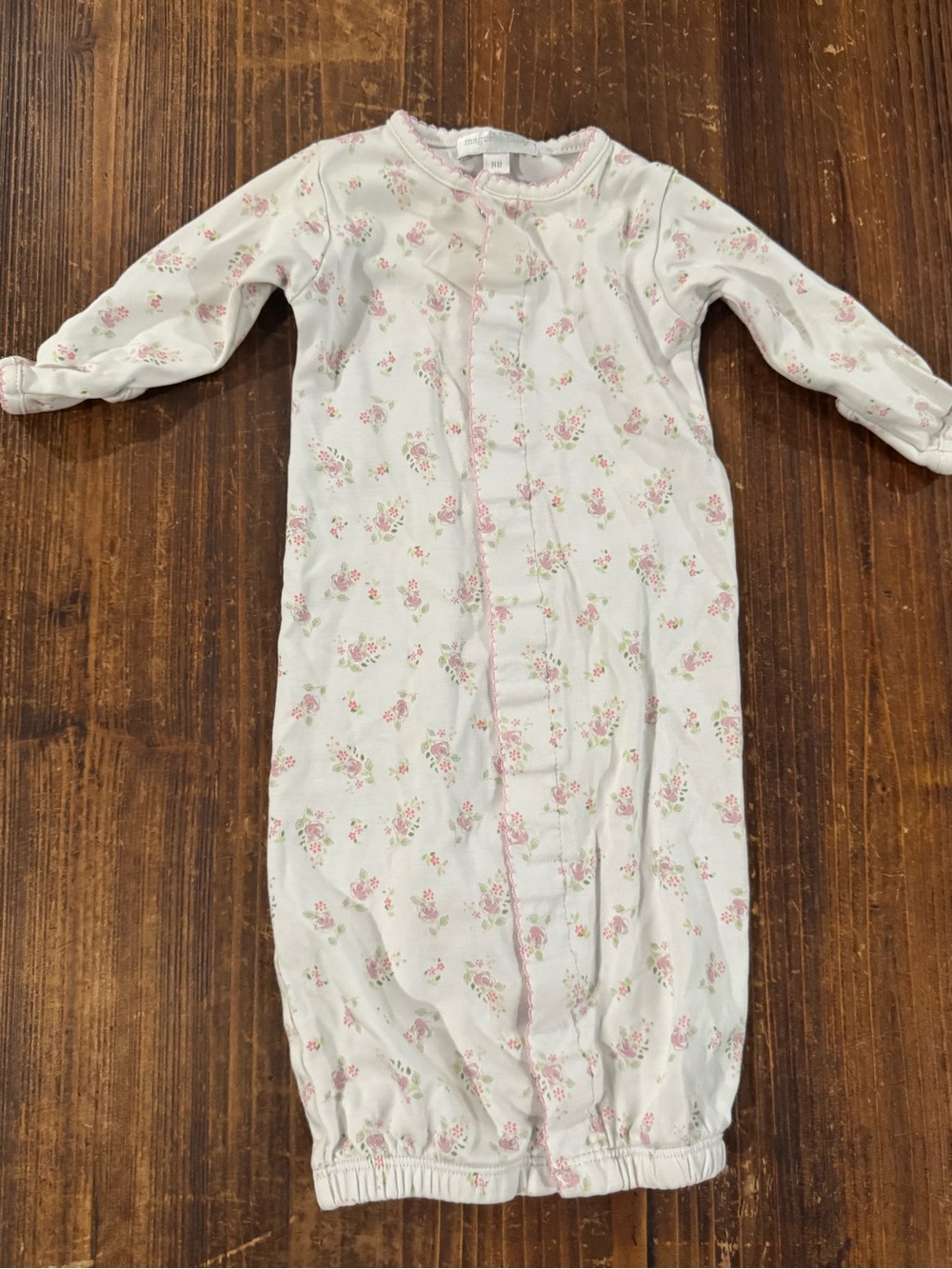 Magnolia Pink and White Floral Convertible Sleep Sack